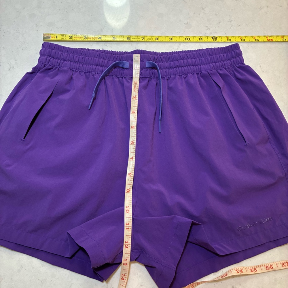 Outdoor Voices Doing Things Shorts in Eggplant Purple - Picture 7 of 8